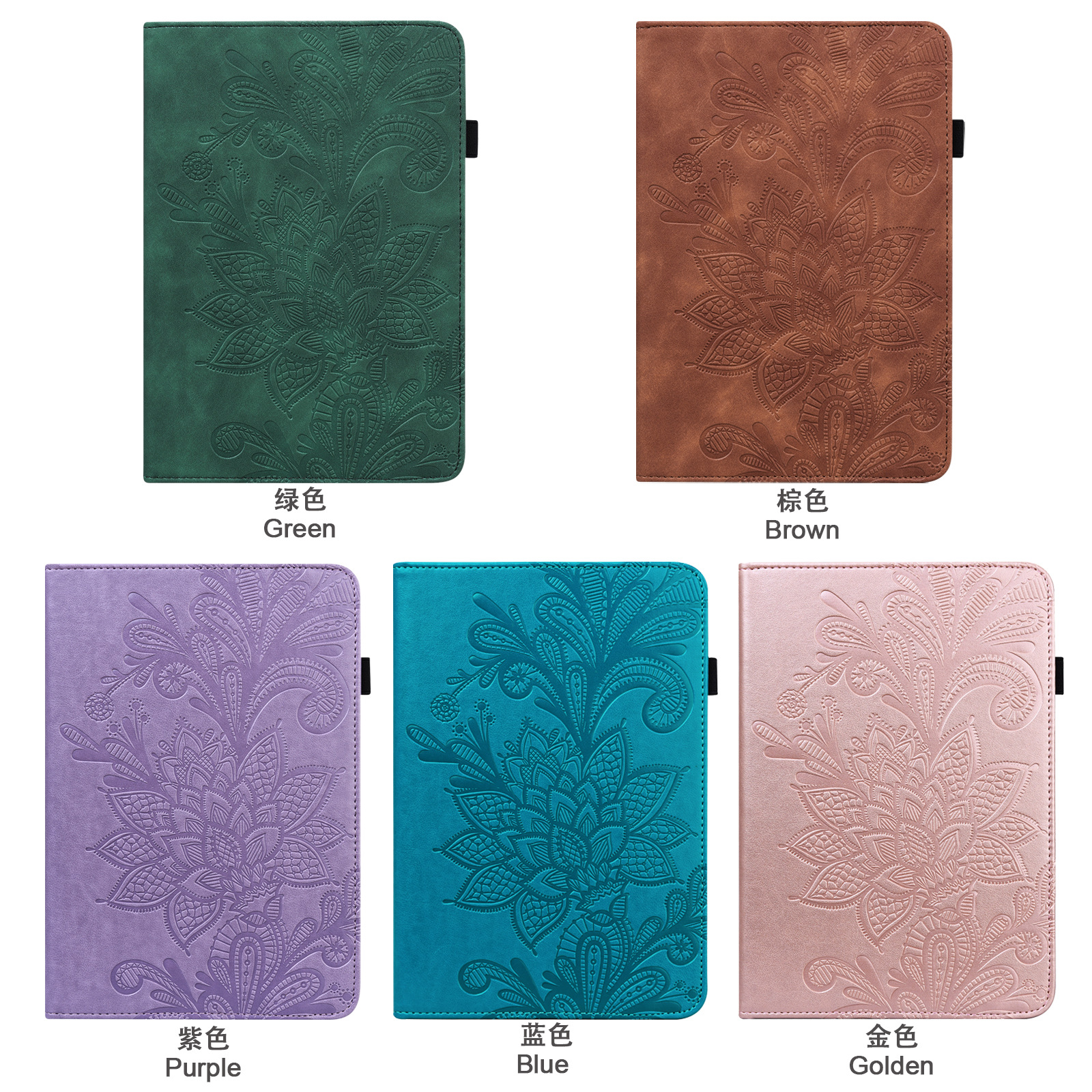 Suitable for Huawei Mediapadt3 10 9.6 Embossed Tablet Leather Case T5 M5 Lite10Tpu Soft Protective Case