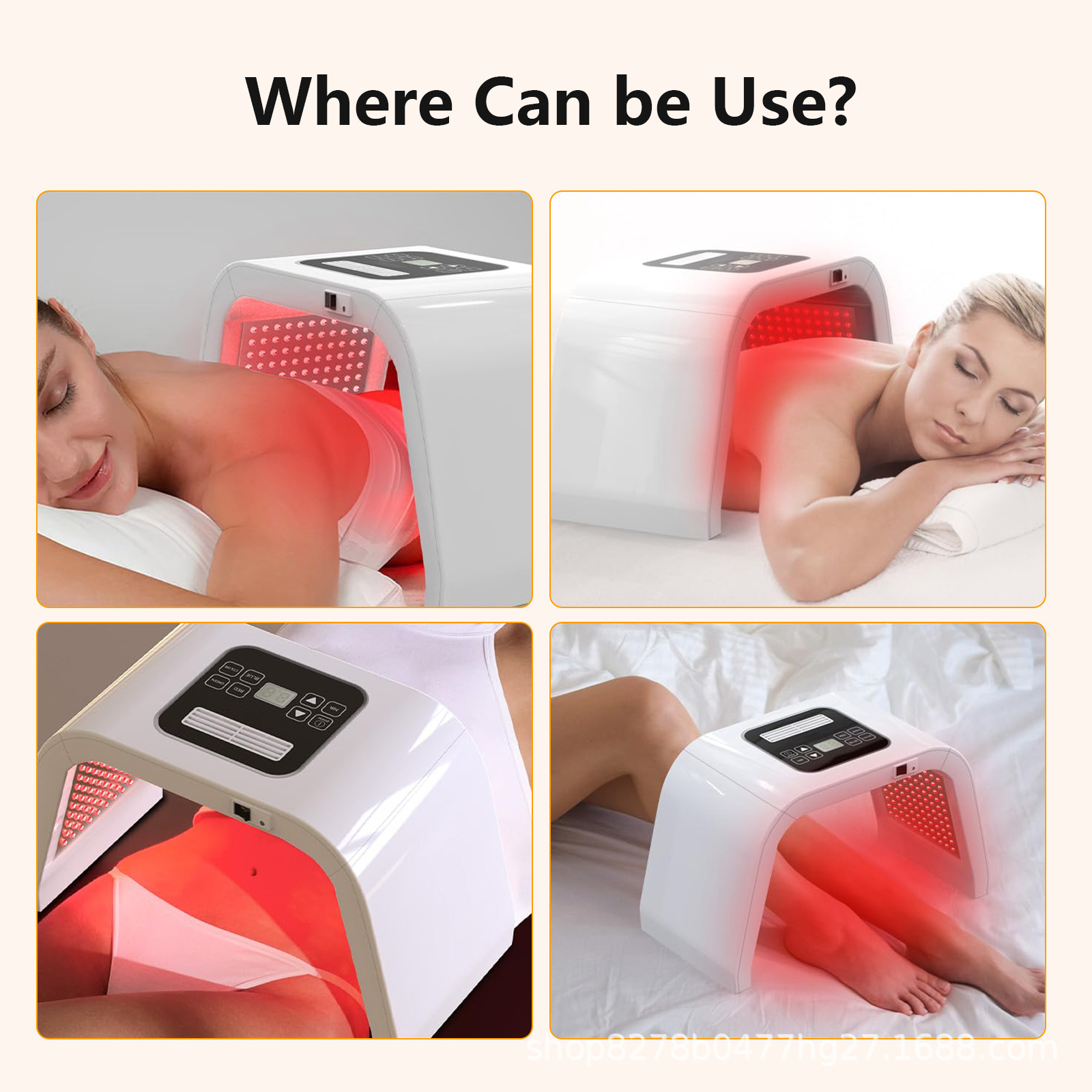 Amazon transfronteriza explosión completa certificación de belleza facial colorido dispositivo fotónico rejuvenecimiento de la piel área de belleza un agente de pelo