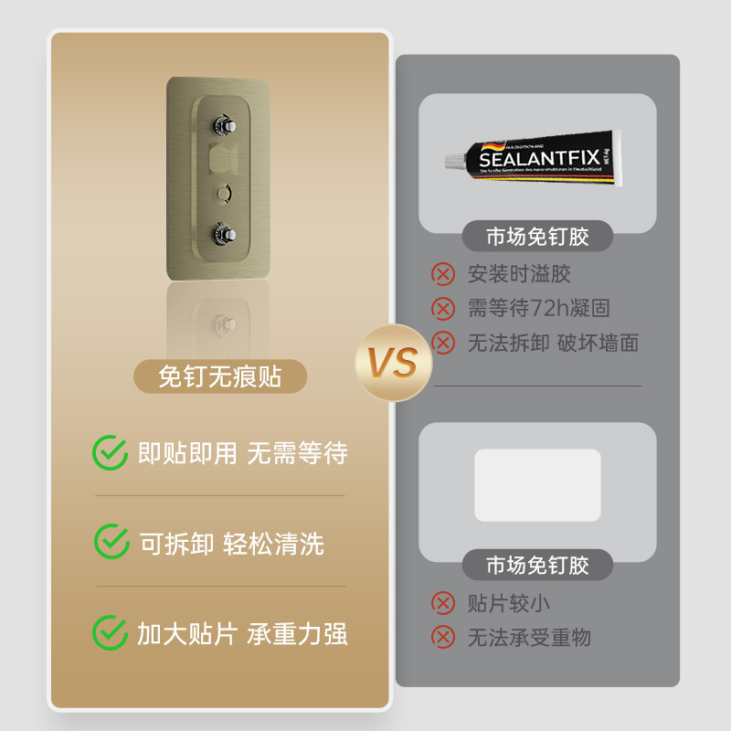 Estantes de baño sin perforación, toallas de baño colgantes, lavabos de pared, canasta triangular, estante de almacenamiento de gel de ducha