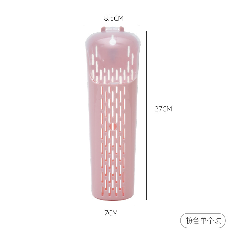 Caja de almacenamiento de palillos de drenaje multifuncional para palillos de cocina simple con cubierta de palillos tipo pared colgante de plástico jaula de palillos