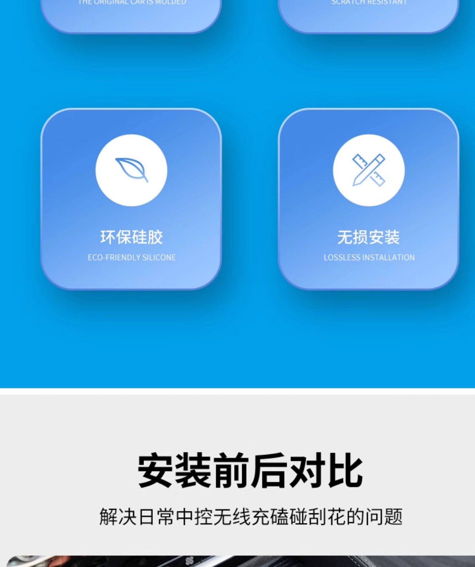Suitable for BMW 18-26 models 5 Series, 3 Series, 4 Series, i, X3, X4, X1, central control wireless charging pad, domestic X5 anti-slip cup holder