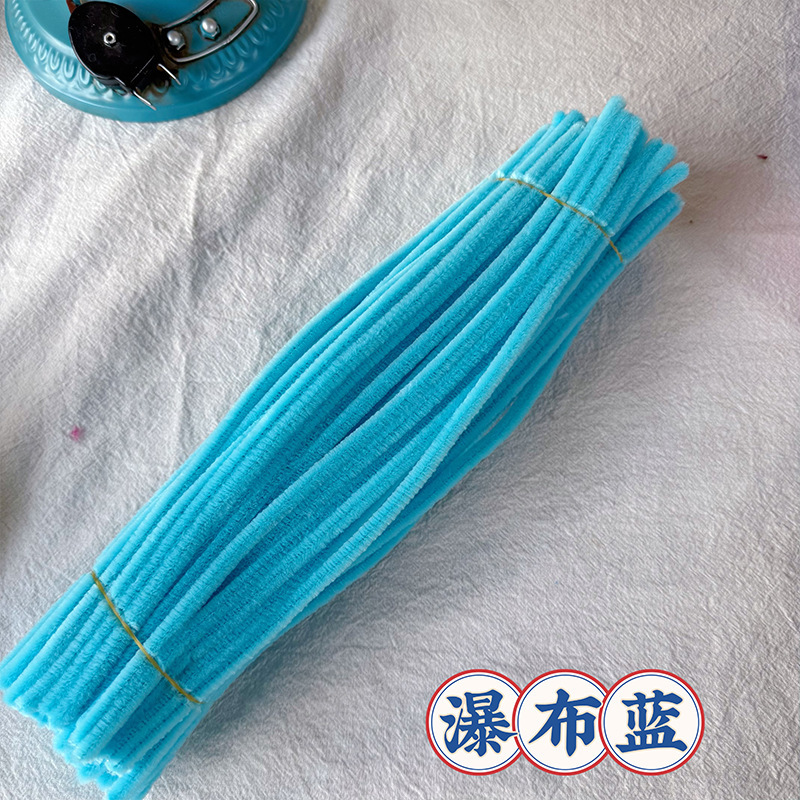 超密加密毛根扭扭棒新特高密度不掉毛单色花束花朵手工diy材料包|undefined