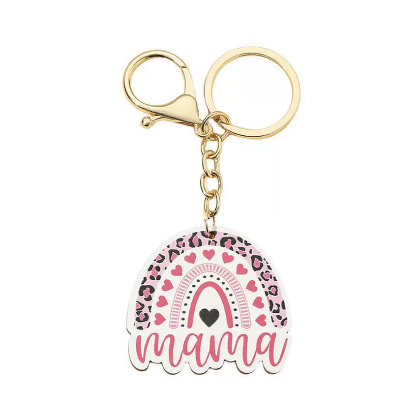Keychain with letters, creative backpack accessory for mother's day, Birthday gift