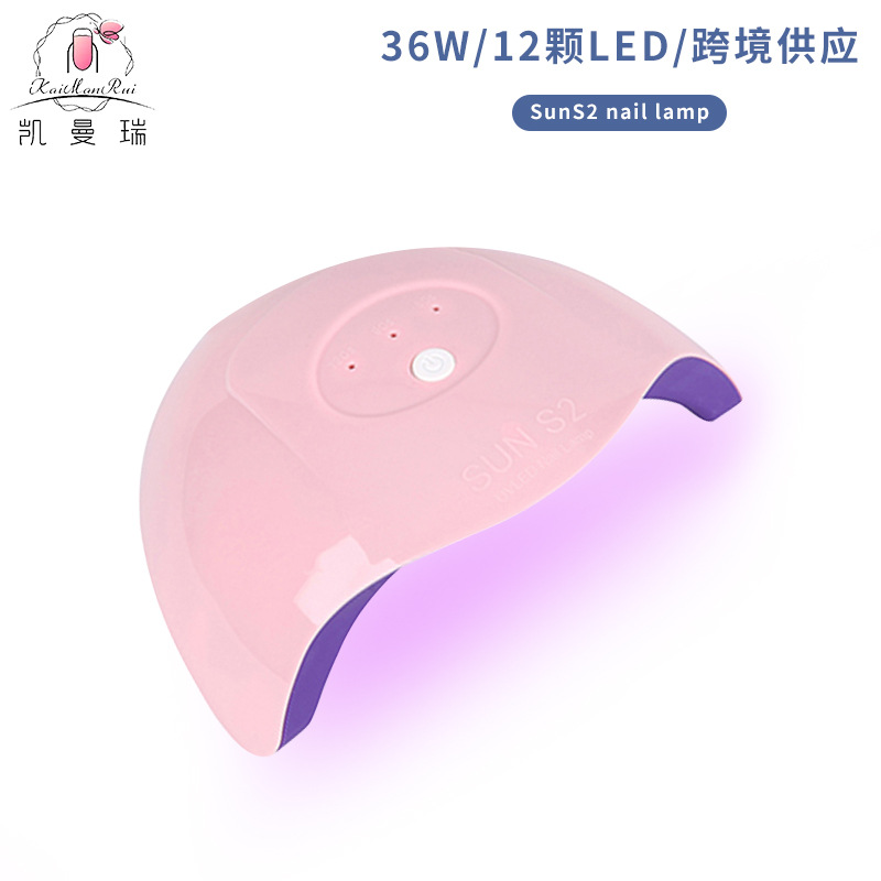 Lámpara de uñas suns2 transfronteriza de 36W para salón de uñas, lámpara de secado rápido para esmalte de uñas, lámpara de fototerapia para uñas con enchufe USB