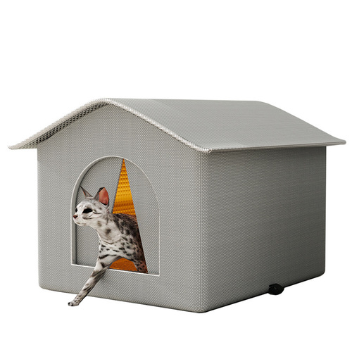 Winter Warmth Loving Stray Cat Tent Waterproof Rainproof Cold Resistant Large Space Enclosed Tent All-Season Universal Bite-Resistant
