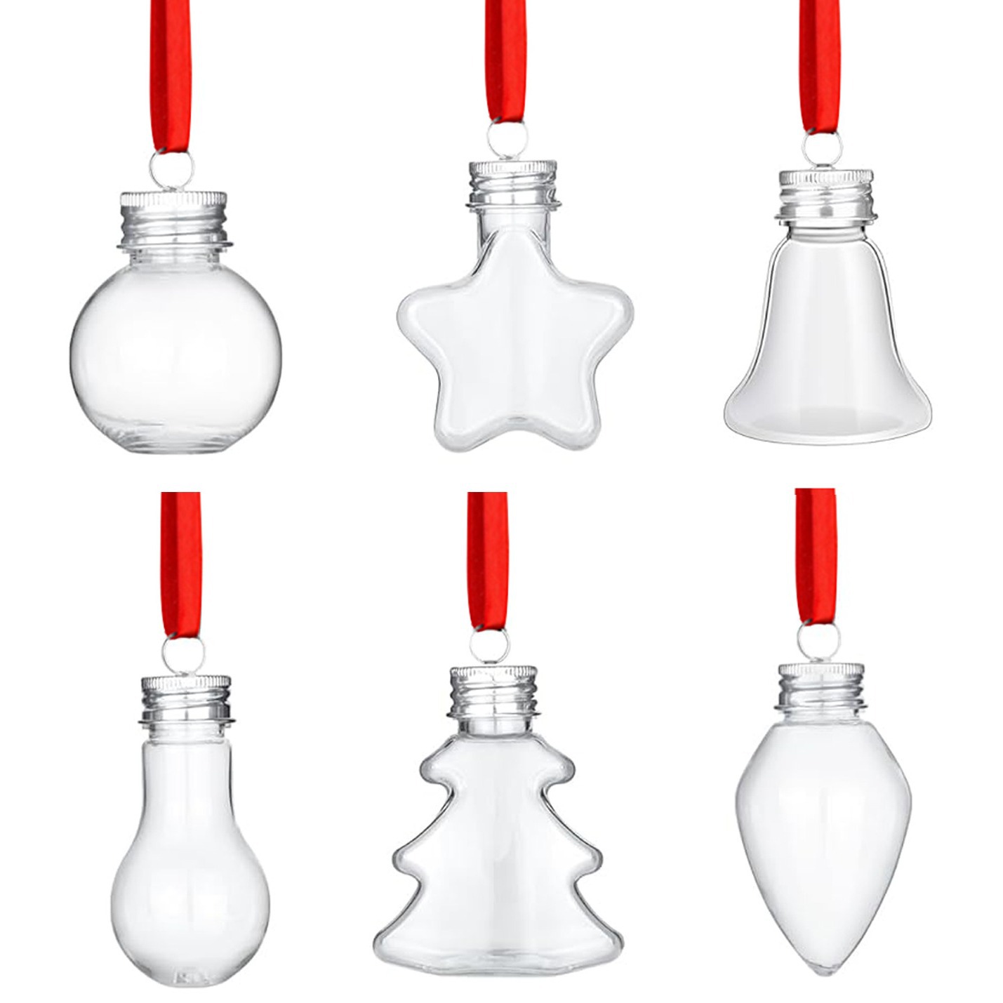 Fábrica al por mayor desechable pet botella de plástico botella de bebida de jugo 50ml bombilla pequeña de Navidad botella de vino botella decorativa