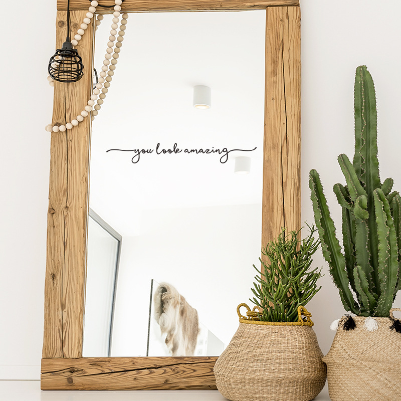 English slogan you look amazing bedroom porch home wall decoration wall stickers self-adhesive wholesale