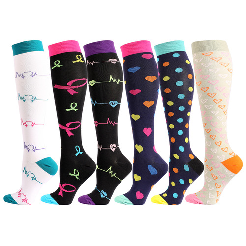 Euramerican sports elastic compression socks Outdoor sports high-ankle running pressure socks