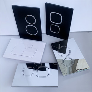 2I In-Wall Water Tank Flush Button, Wall-Mounted Toilet Panel Button, Concealed Toilet Panel Button, Extended Button