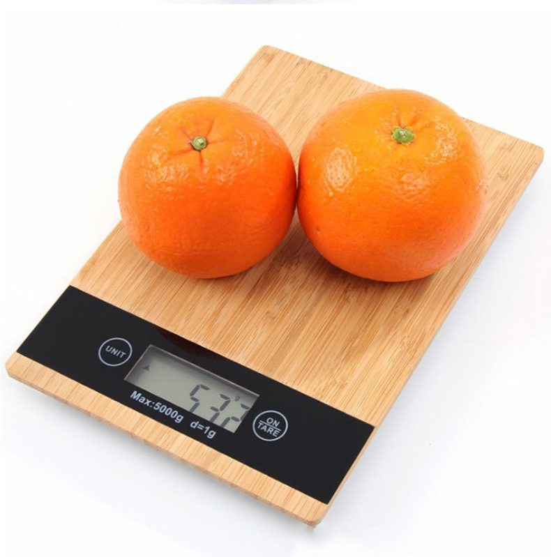 跨境专供 家用厨房称体脂体重秤电子秤竹板食品秤 kitchen scales
