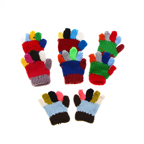 Dollhouse Mini Knitted Gloves, Pocket-Sized Model, Miniature Scene Accessories, Home Decor Ornaments