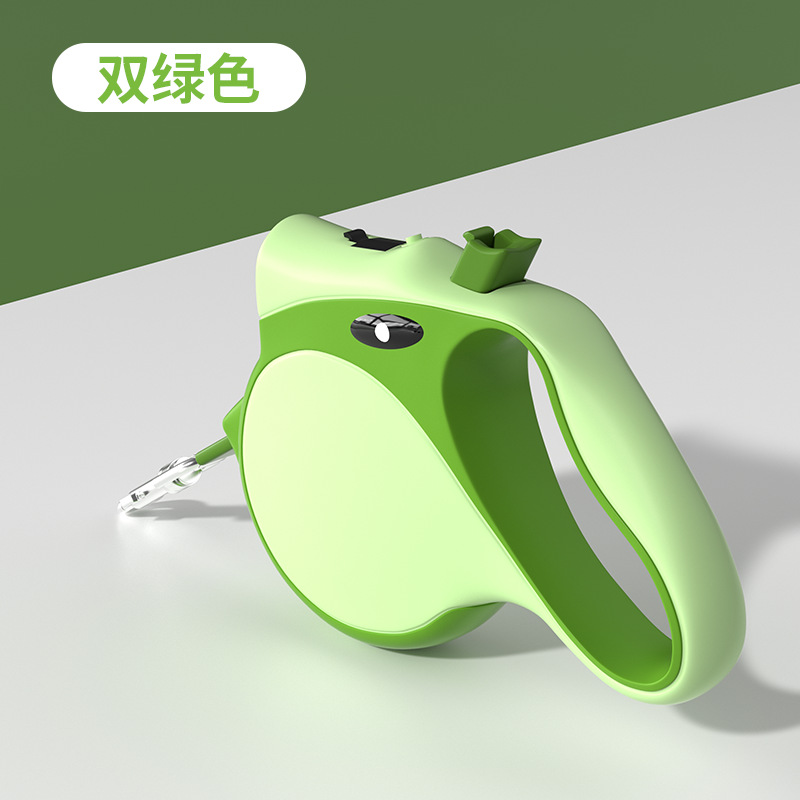 【 5m 】 조명이 있는 자동 견인 로프(진한 녹색)