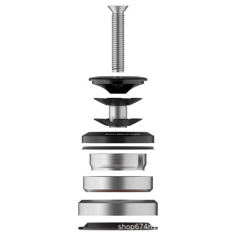 PROMEND bicicleta recta conjunto de tazón de fibra de carbono bicicleta de montaña Peilin tenedor delantero conjunto de cabeza de bicicleta de carretera de ocho piezas