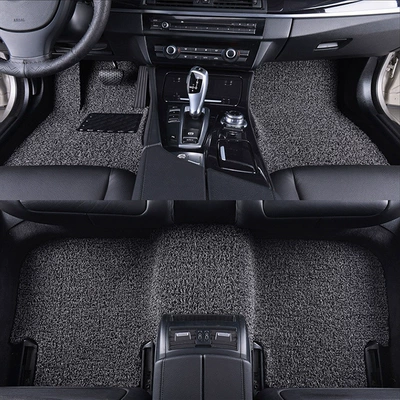Applicable to Volkswagen Jetta Bora Golf Sagitar Weiling Magotan Shadow Exploration Song Exploration Yue Langxing Car Mat (Universal Foot Pad) - black-and-gray-five-seat-three-piece-set-09-18-cc