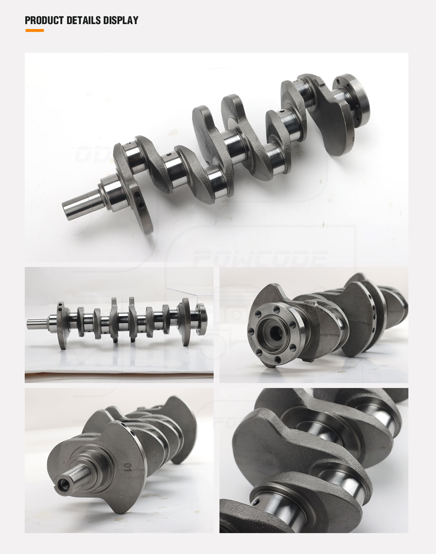8200416793 is suitable for Renault K4M 1.6L, a brand new cast iron crankshaft with a stroke of 80.5MM and a large bore