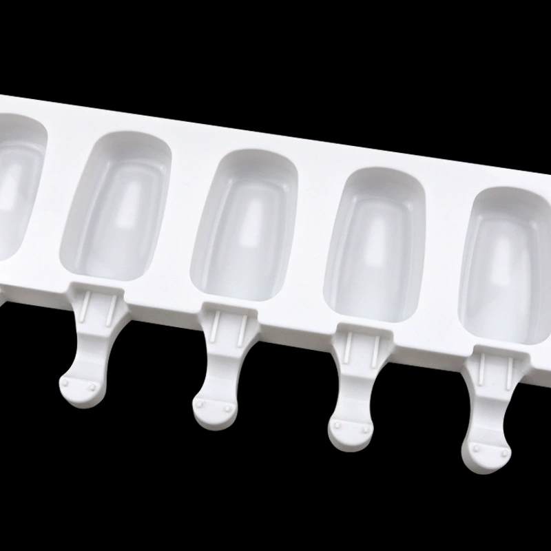 [Translated Russian title for: 简美 Spot DIY silicone ice cream mold 8 consecutive oval handmade popsicle mold French model is not worthy of stick]