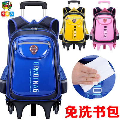 Children trolley bags pupil 1-2-3-4-5 grade girl knapsack stairs 6-12 The age of