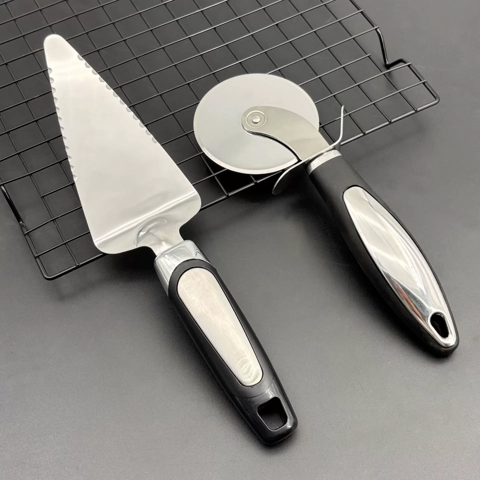 定制款烘焙蛋糕铲不锈钢披萨铲料理食品烹饪铲三角形芝士铲披萨刀