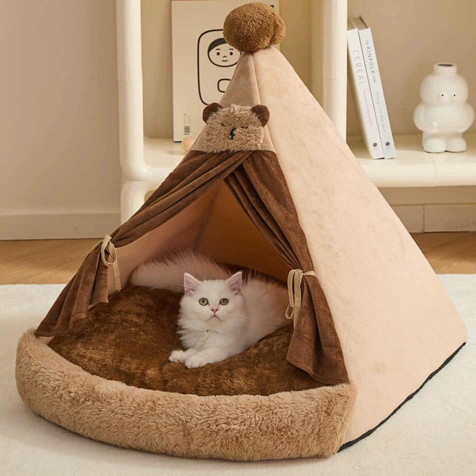 Палатка-клетка для кошек на все сезоны, закрытый, съемный и моющийся домик, зимняя клетка, летние товары для домашних животных