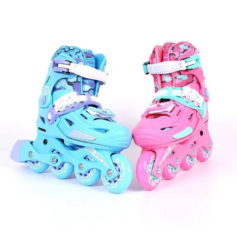 JGMLZK Jerryte children's professional roller skates for girls and boys, adjustable for beginners, suitable for training classes, export single-row JGMLZK Jerryte children's professional roller skates for girls and boys, adjustable for beginners, suitable for training classes, export single-row