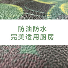 Kitchen leather mat set, waterproof, oilproof, wash-free, customizable DIY mat, minimalist black and white checkered pad