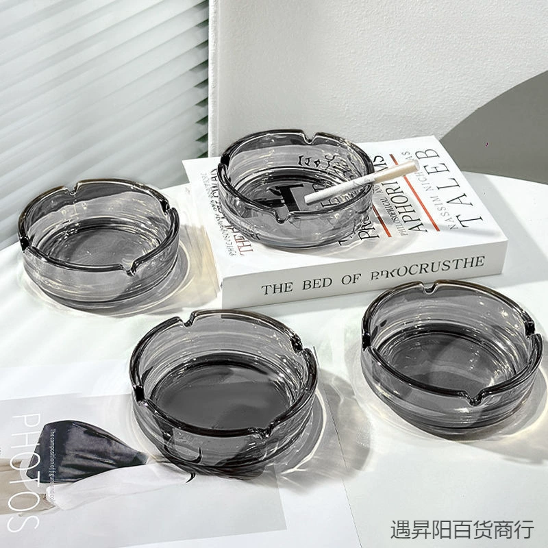 Современная простая и модная домашняя спальня, гостиная, отель, офис, модная круглая стеклянная пепельница, легкая роскошная домашняя