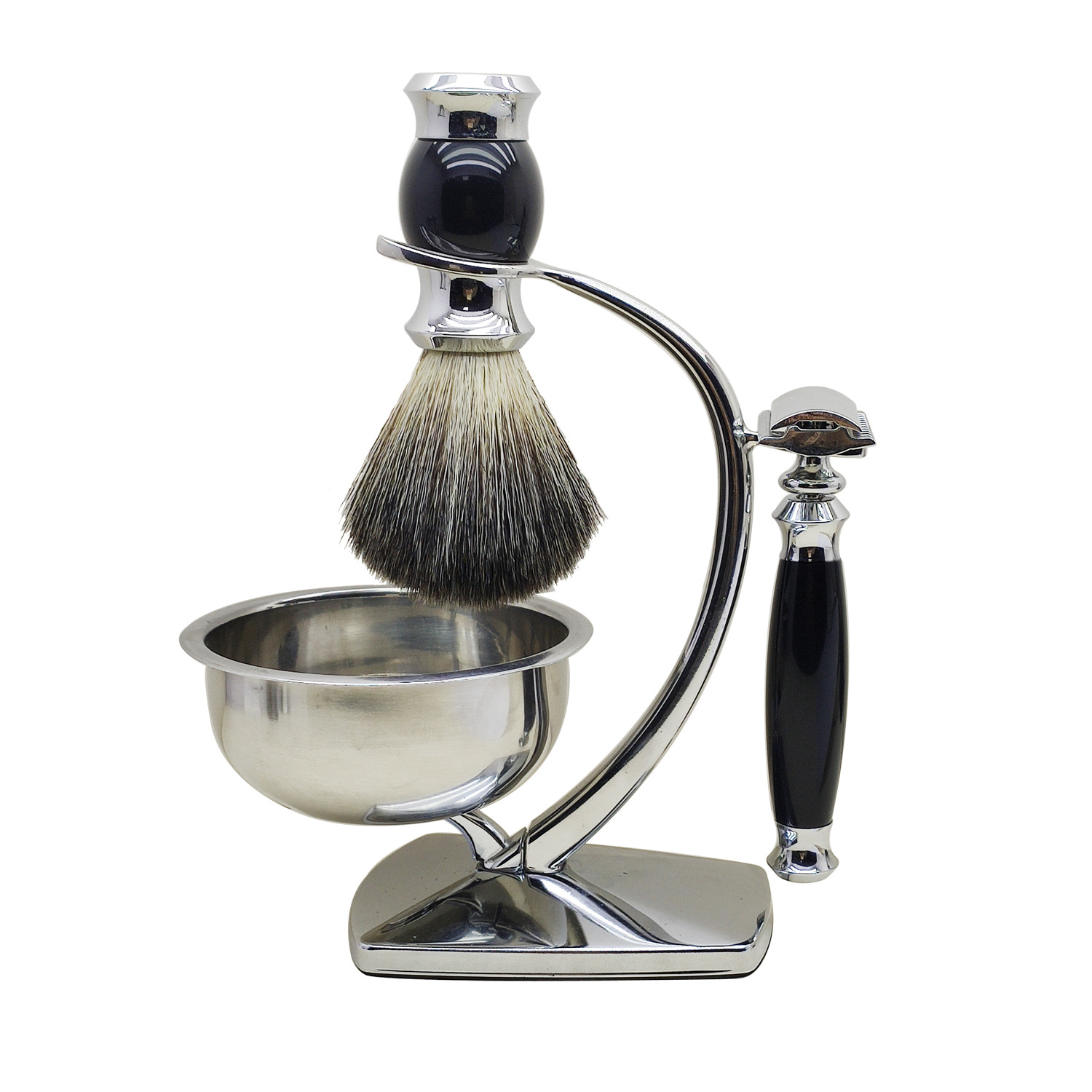 4222 black vintage nylon badger hair