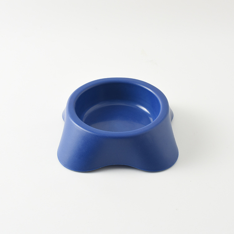 Pet Bowl perro de plástico solo Tazón perro Tazón de arroz gato vajilla engrosada antideslizante bebedero entrega de una pieza
