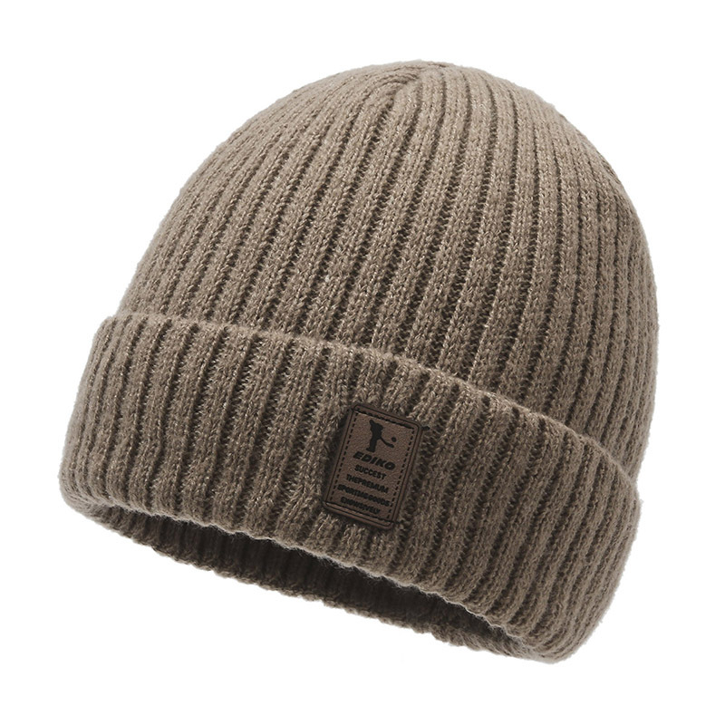 Knitted Beanie For Men Winter Warm Windproof Woolen Cotton Hat_voghion.com