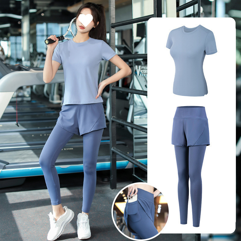 ヨガ服セット女性ランニングスポーツジム朝走専門速乾衣ファッション新型秋冬高級感|undefined