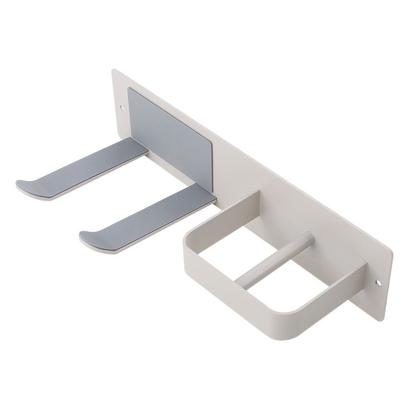 Hair Dryer Storage Rack Toilet Wall Hanging Punch-free Bathroom Hair Dryer Hanging Rack Toilet Storage Shelf Household
