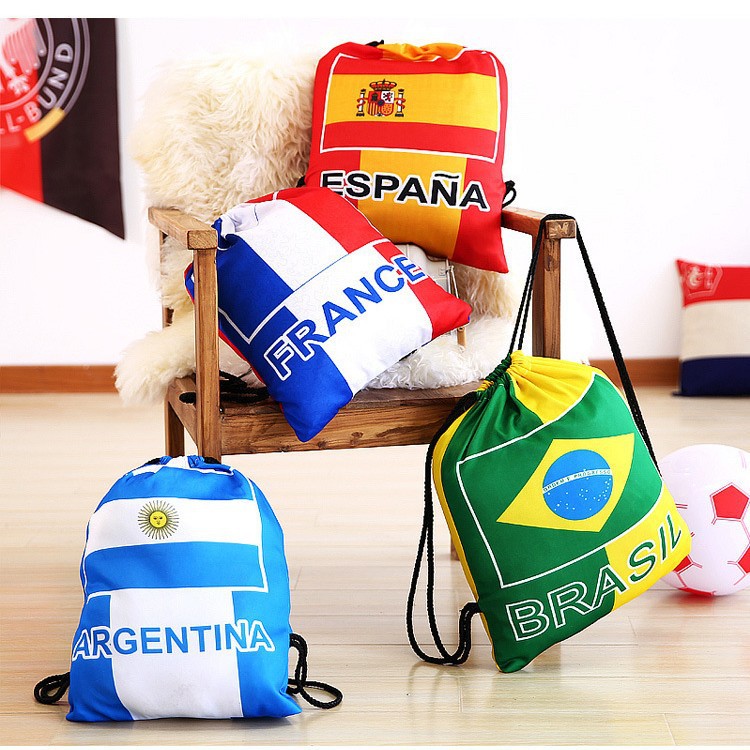 World Cup fans Football storage bag bundle pocket double shoulder drawstring football shoes bag basketball storage bag wholesale