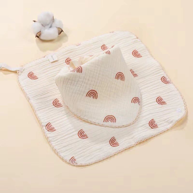 Children's cotton eating bib, scarf for new born