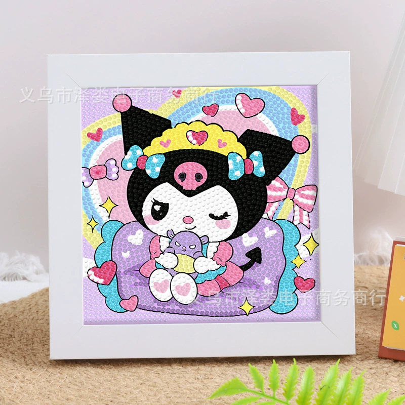 Набор для алмазной вышивки (Sanrio) Пикачу в раме, 17×17 см, комплект для полного стежка DIY