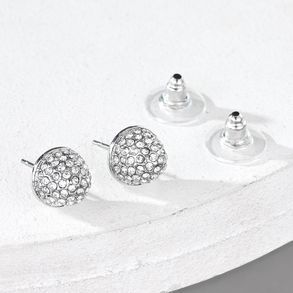 Novos brincos de celebridades da internet, modernos e criativos, com pedras cravejadas de discos geométricos, estilo Instagram_voghion.com