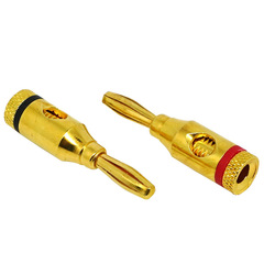 Banana head socket 4MM gold-plated solder-free factory direct supply audio speaker power amplifier plug speaker wire connector