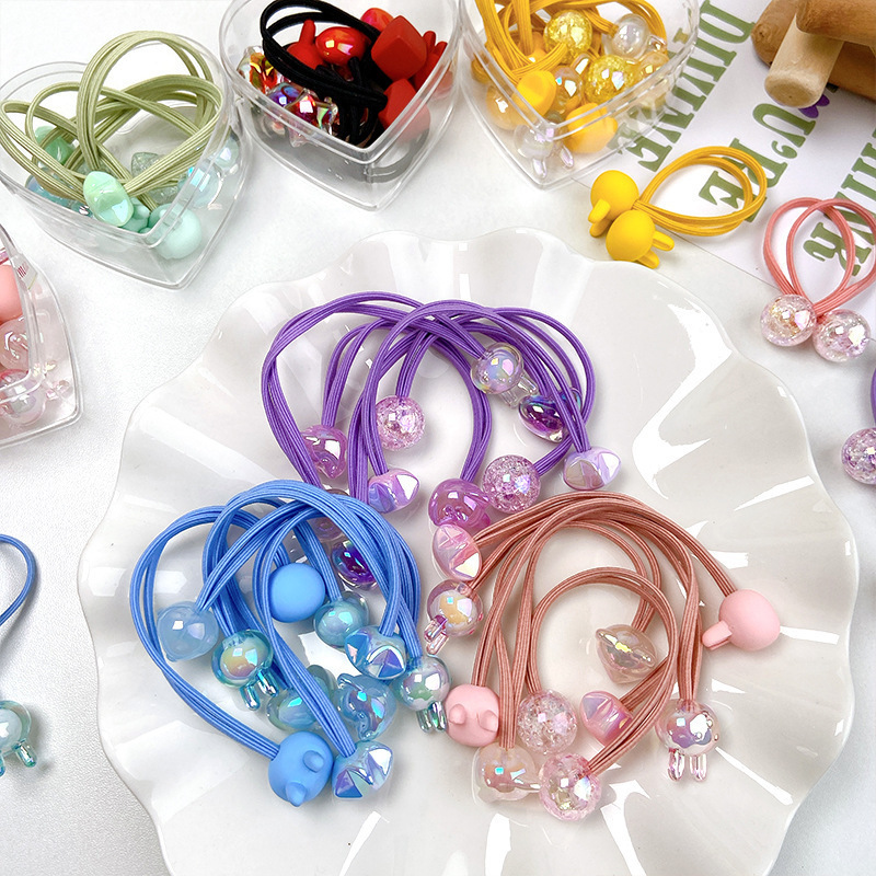 Banda de goma para niños de alta elasticidad no duele el cabello cuerda de cabello largo lindo bebé banda de pelo lazo banda de goma para el cabello tocado accesorios para el cabello