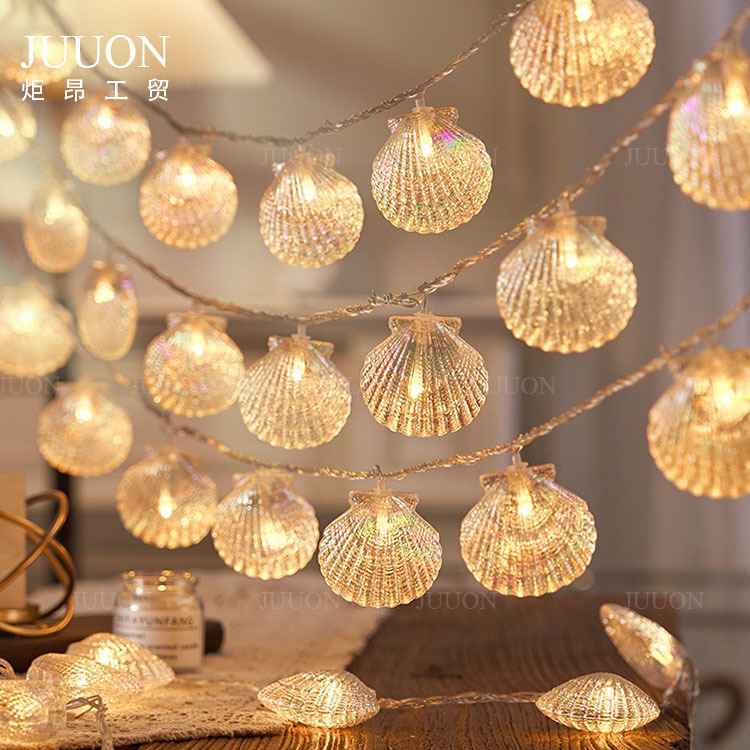 Starfish Shell LED string lights indoor holiday lights outdoor beach bar restaurant decoration atmosphere lights ocean lights
