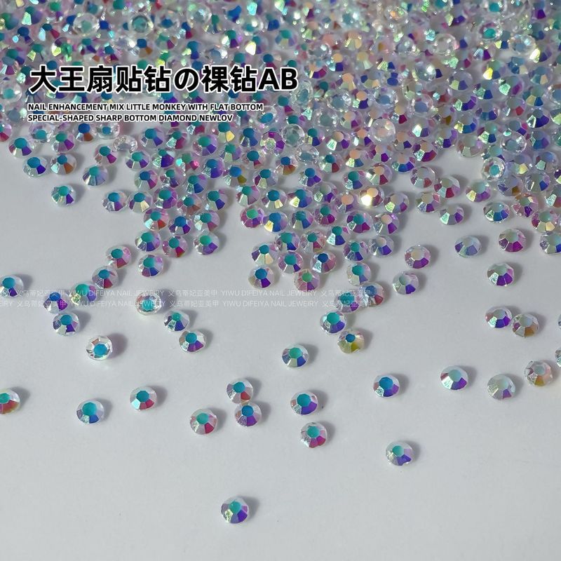 AB ルースダイヤモンド SS4 キングファンステッカーダイヤモンドフラットボトムネイルアートダイヤモンドフラッシュブラックラウンドダイヤモンドオーロラシンフォニーガラスラインストーン|undefined