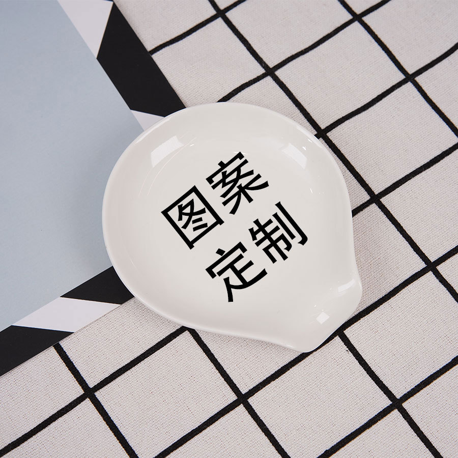 European-style Ceramic Spoon Holder Spoon Holder Household Ceramic Spoon Tray Amazon Cross-border Ceramic Spoon Holder