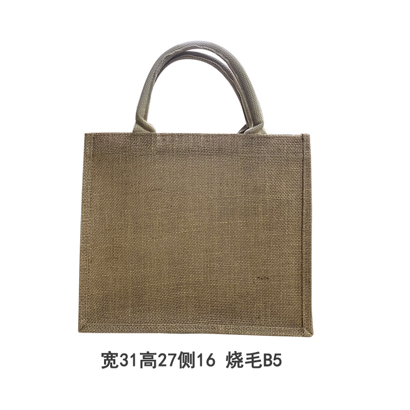 Bolso de lino No impreso en stock buen producto regalo Bolsa De yute algodón Lino Bolsa De yute bolso de lino pintado a mano DIY