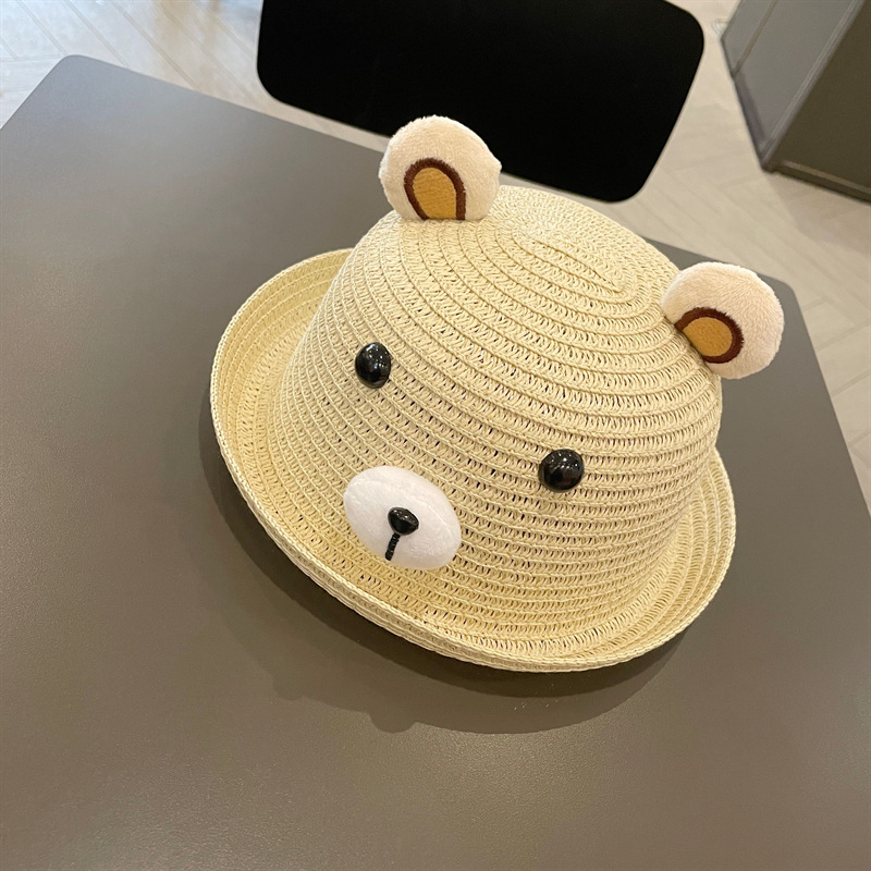 Kid's Cute Bear Bucket Hat display picture 5