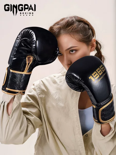 Boxing Gloves for Adults, Men and Women, Sanda Fighting, Actual Combat Training, Microfiber Leather Boxing Gloves, Sandbag Equipment