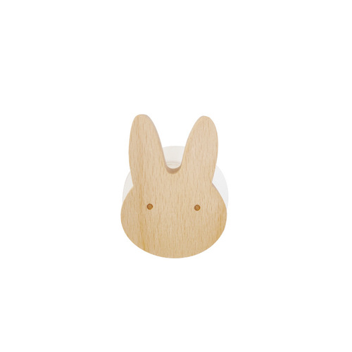 Fun animal solid wood hooks creative wooden seamless adhesive hooks coat hooks behind door hooks beech wood coat hooks manufacturer