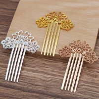 DIY антикварные китайские аксессуары для одежды шаг встряхивания 25*44 мм гребень для волос из сплава (12518)