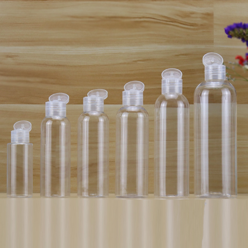 60ml botella de plástico botella de pet transparente botella de subenvasado de cosméticos botella de subenvasado de perfume fabricante de botellas de flip