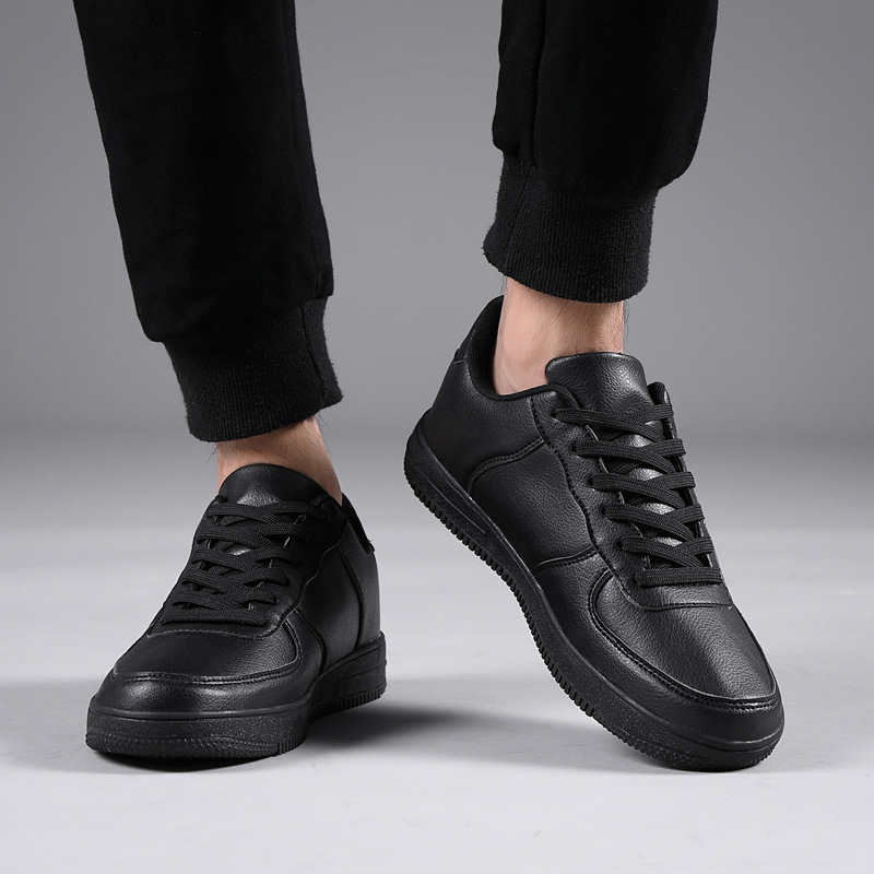 Große, grenzüberschreitende Frühlings- und Herbst-Neue kleine weiße Schuhe für Männer und Frauen, Freizeitsportler, wollen einfarbige Turnschuhe, Lederschuhe im Großhandel_voghion.com
