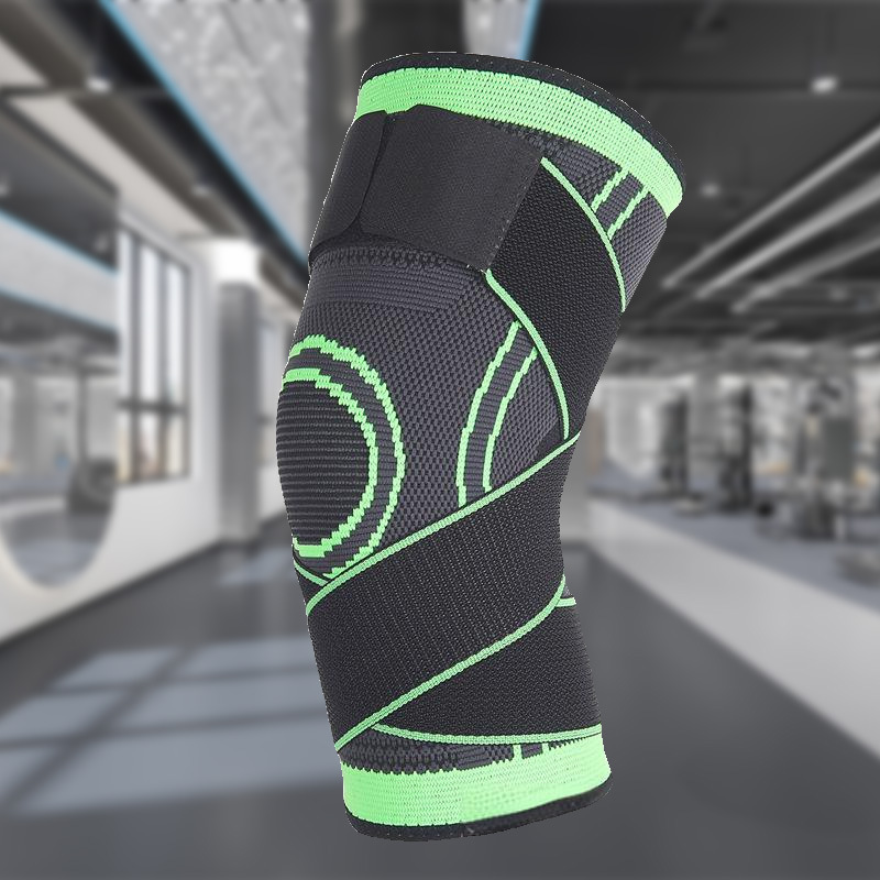 Correas deportivas, rodilleras de punto, rodilleras de compresión, rodilleras de correa disponibles para hombres y mujeres, rodilleras de baloncesto de compresión de absorción de impactos