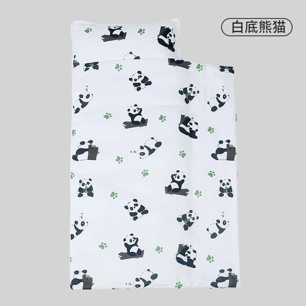 W nap mat-white background panda