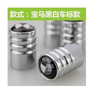 Suitable for Bmw 1 Series 3 Series 5 Series Gt7 Series X1X3X5X6 Car Tire Valve Cap Valve Cover Extended Version (valve) - bmw-black-and-white-standard-set
